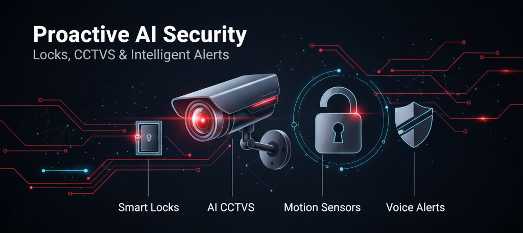 Proactive AI Security: Locks, CCTVs & Intelligent Alerts